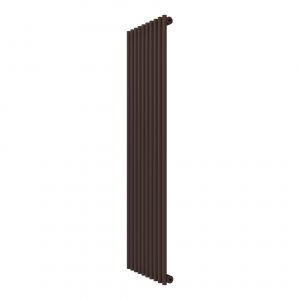 CALORIFER SLIM MONO 1500*10 RAL 9010 + KIT Chocolate Brown 8017 1