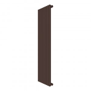 CALORIFER VERTICA D 1500*10 (445) RAL 9010 + KIT Chocolate Brown 8017 1