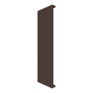 CALORIFER VERTICA D 1500*12 (535) RAL 9010 + KIT Chocolate Brown 8017 1