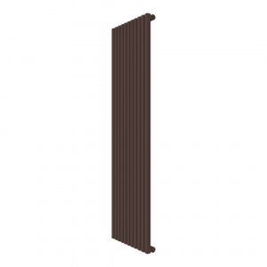 CALORIFER VERTICA D 1800*12 (535) RAL 9010 + KIT Chocolate Brown 8017 1